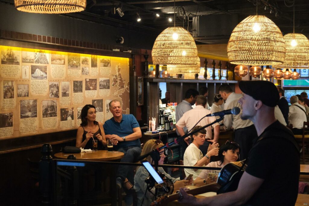 The Voyager Dublin Dame Street Bar and Kitchen. Irish history pub